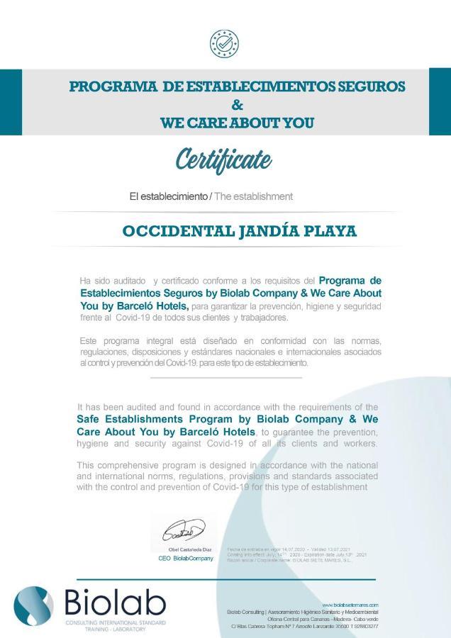 Occidental Jandia Playa Hotel Екстериор снимка